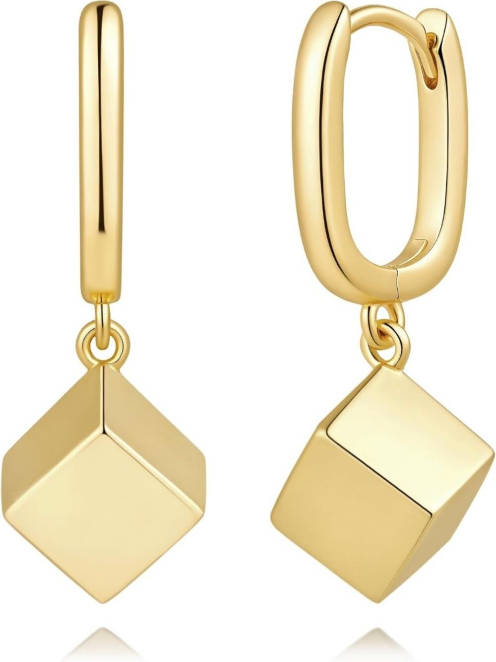 Elegant 14K Gold Dangle Earrings for Women | Chic Jewelry Gift for Her